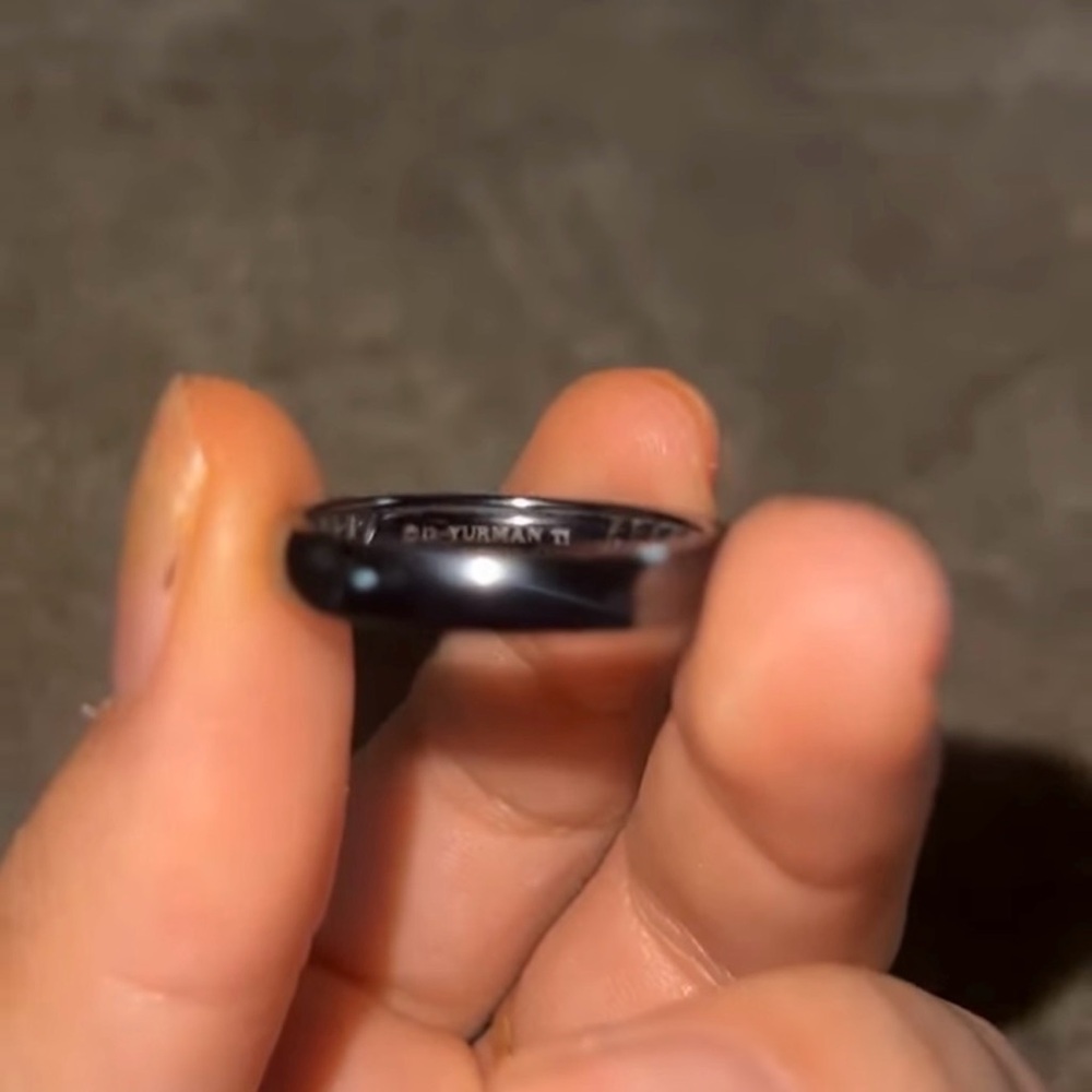 David YurmanTitanium Band Ring Size 10
